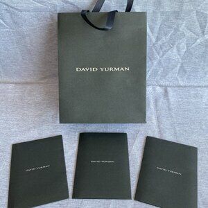 Authentic DAVID YURMAN | Shopping Bag + 3 Receipt Envelopes